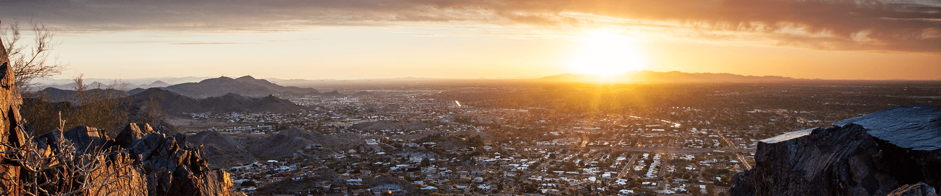 city form atop a mountain